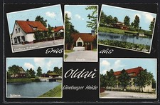 AK Oldau, Kaufhaus Rickmann, Schleuse, Eichenkreuzheim, Allerpartie 1963 