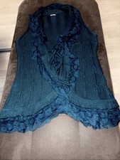 Strickweste Gr 44/46 Petrol