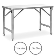 Edelstahl Arbeitstisch Edelstahltisch Küchentisch Gastronomie Tisch Mahlzeit