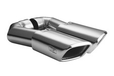 DUPLEX Auspuffblende Endrohre für VW TOUAREG Super Look Edelstahl Auspuffrohre