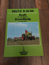 Original Prospekt Deutz D 30 06 Traktor Schlepper Fahr