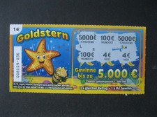 Rubbellos von LOTTO Brandenburg aufgerubbelt kein Gewinn "NIETE" - Goldstern