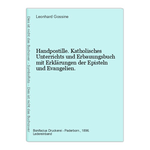 Handpostille katholisches - handpostille.,