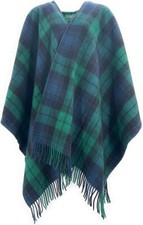 Tartan Cape reine Wolle Unisex Einheitsgröße in Farbauswahl erhältlich