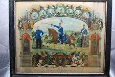 Antikes Wandbild, original Reservistenbild von 1905, Fotocollage