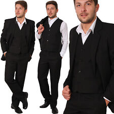 Anzug Herren Regular 3Teiler Sakko Hose Weste Büro Business Hochzeit Bräutigam