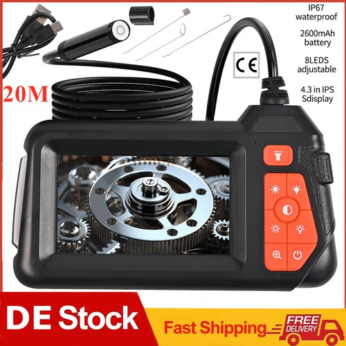 20m endoskop mit lcd - mit, 4.3''
