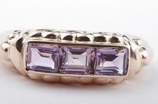 Amethyst Ring 333 8K Rosé