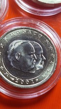1 EURO 2001 MONACO IN BANKFRISCH VORZÜGLICH GOLD CHROME GLÄNZEND