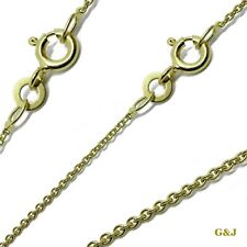Collier Ankerkette rund 333,375,585,750 massiv Gelbgold Halskette 0,8mm 36-55cm 