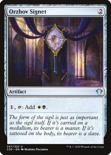 Orzhov signet commander 2020 - signet,