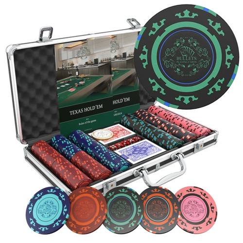 Pokerkoffer mit 300 clay - mit,