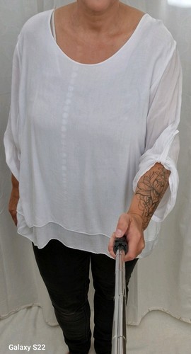 Bluse lagenoptik tredy weiß - lagenoptik,