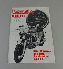 Prospekt / Broschüre Münch 4 1200 TTS Baujahr 1973 - 1979