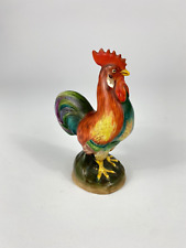Hahn Porzellan Figur Antik Coq Vllt Massier Bunt Bemalt Huhn Tierfigur Alt Vogel