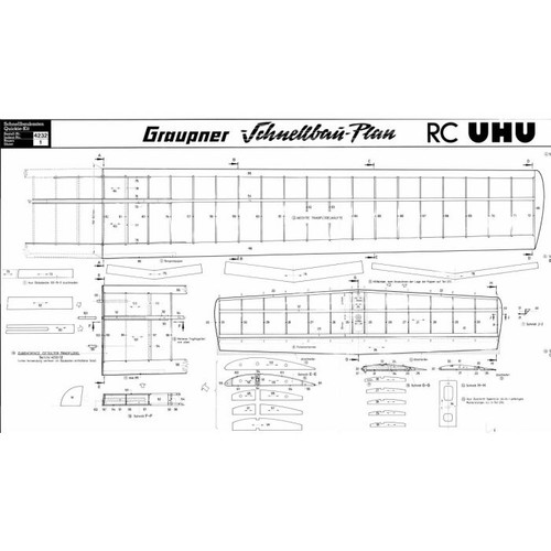 Bauplan uhu modellbauplan - bauplan,