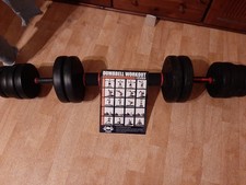 Flexible Langhantel, gesamt 30 kg,