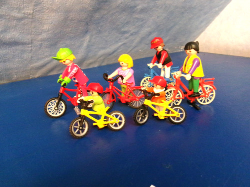 Familien fahrrad ausflug biker - fahrrad,