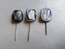 DDR  GST  Motorsport Leistungsabzeichen  Metall  2 x gold- 1 x silberfarben