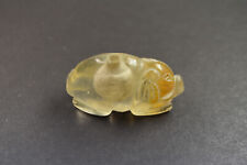 antikes Parfumflakon Schwein wohl China aus Bergkristall oder Quarz gefertigt