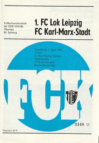 Programmheft lok leipzig - 1.,