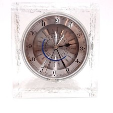 Tischuhr Eisglas Weltzeit