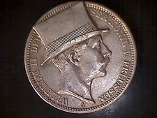 Deutsches Reich 3 Mark 1911 A -  Spottmünze  Kaiser Wilhelm II - Silber 17,2 Gr.
