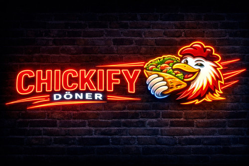 Led neon werbeschild - led,