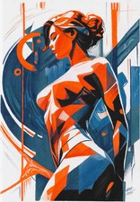 moderne Frau Illustration