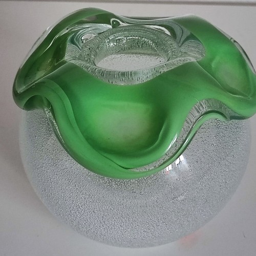 Schwere glas vase skrdlovice - glas,