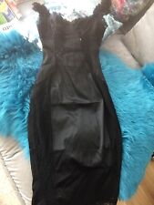 Dolce & Gabbana Kleid Gr. 32/34 sexy Lingerie Spitze Outcut Satin Edel Blogger