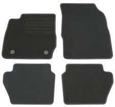 Fußmatten Set für Ford Fiesta MK7 2008-2017 Autoteppiche mit Druckknopf Halter