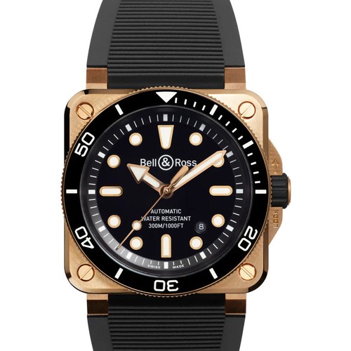 Bell ross 03 diver black - bell, &