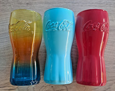 3x Coca Cola Gläser MC Donalds Trinkglas bunt