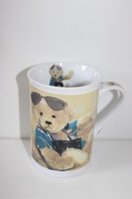 KAFFEEBECHER Becher Kaffeetasse Kaffeepott „Teddy im Liegestuhl“