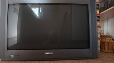 Retro-  TV Philips Farb-TV 100 Hz. Damals High-End, voll funktionsfähig mit FB.