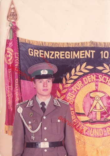 Ddr nva foto truppenfahne - gt,