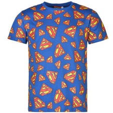 SUPERMAN OFFICIAL T-SHIRT NEU/NEW LOGO MARVEL BATMAN AVENGERS SPIDERMAN MEN TEE