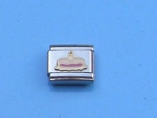 Original Nomination Gold Modul + GEBURTSTAG KUCHEN KERZE +  sehr guter Zustand