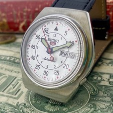 Vintage [Near MINT] Seiko 5 6309-510A Day Date Automatic For Men's Watch JAPAN