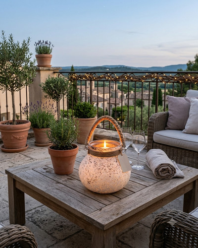 Großes windlicht aus glas - großes,