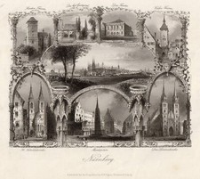 Nürnberg souvenirblatt - nürnberg,
