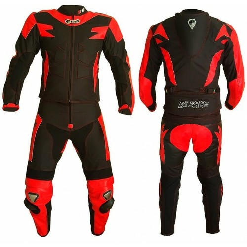 Motorradkombi leder und stoff - und,