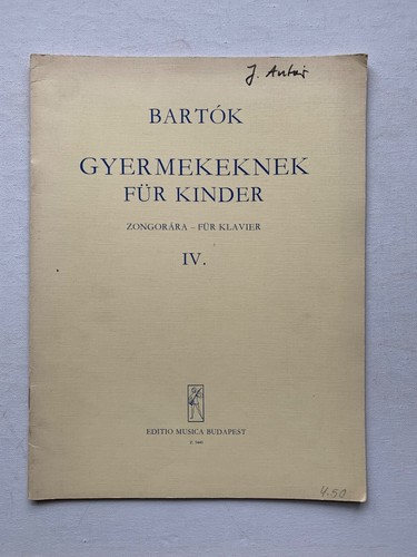 Noten bartok für - ., kinder