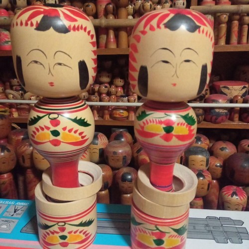 Japanische kokeshi puppe 2er - kokeshi,