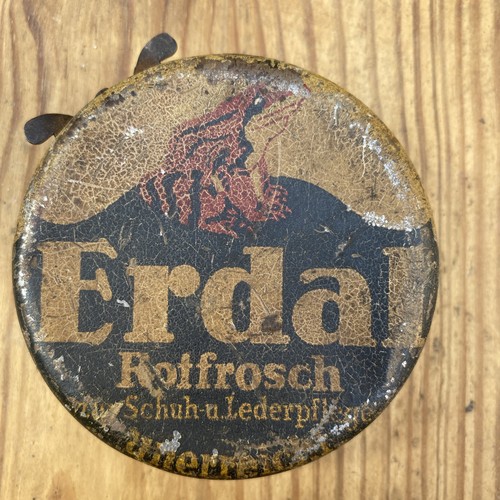Antike blechdose erdal - blechdose,