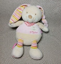 Hase Fehn Stofftier beige rosa