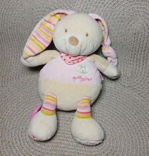 Hase fehn stofftier beige rosa - beige,