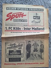 1.FC Köln : Inter Mailand 27.9.1962 Programm  Messepokal EC Europapokal Orginal