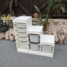 Trofast Regal in weiß mit 4